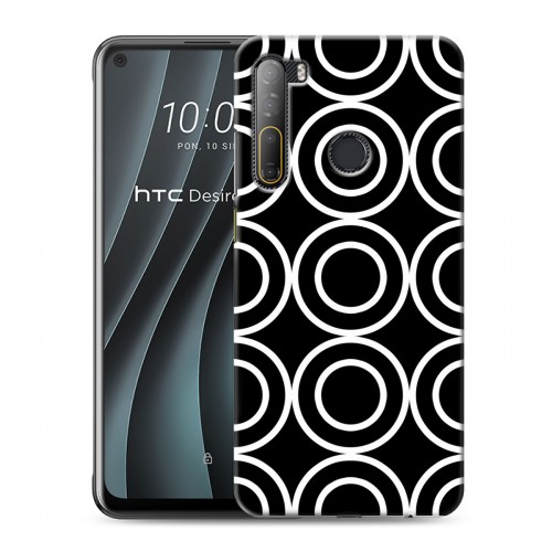 Дизайнерский силиконовый чехол для HTC Desire 20 Pro Черно-белые фантазии