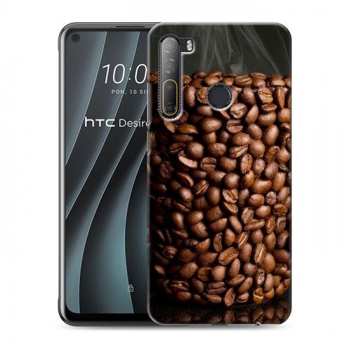 Дизайнерский силиконовый чехол для HTC Desire 20 Pro Кофе напиток