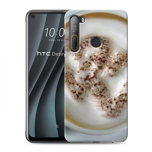 Дизайнерский силиконовый чехол для HTC Desire 20 Pro Кофе напиток