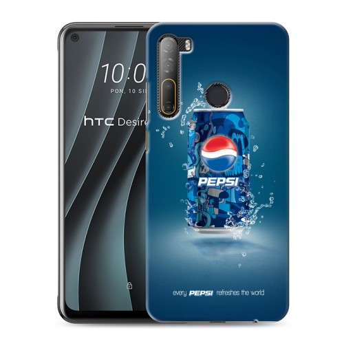 Дизайнерский силиконовый чехол для HTC Desire 20 Pro Pepsi