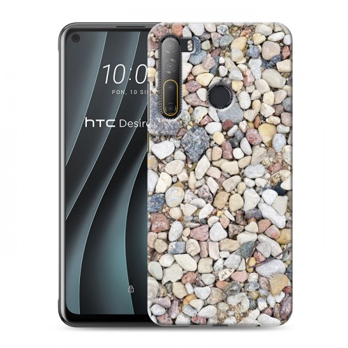 Дизайнерский силиконовый чехол для HTC Desire 20 Pro Текстура камня