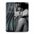 Дизайнерский силиконовый чехол для HTC Desire 20 Pro Леди Гага