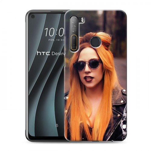 Дизайнерский силиконовый чехол для HTC Desire 20 Pro Леди Гага