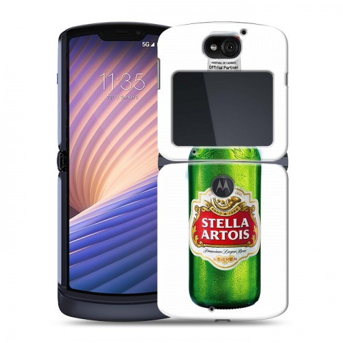 Дизайнерский пластиковый чехол для Motorola Razr 5G Stella Artois