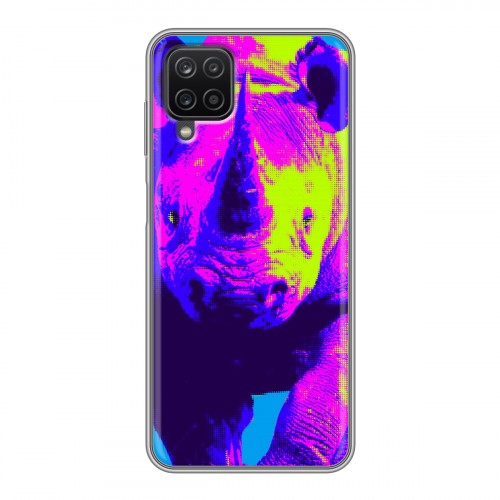 Дизайнерский силиконовый чехол для Samsung Galaxy A12 Животный поп-арт