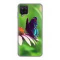 Дизайнерский силиконовый чехол для Samsung Galaxy A12 Бабочки