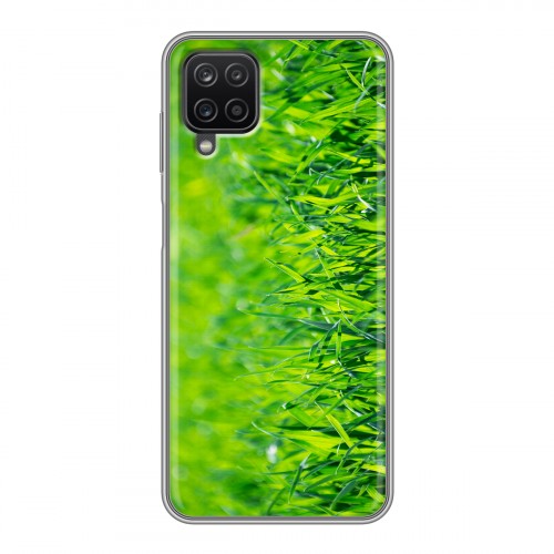 Дизайнерский пластиковый чехол для Samsung Galaxy A12 Трава