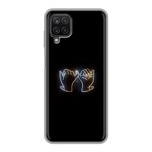 Дизайнерский силиконовый чехол для Samsung Galaxy A12 Неоновые образы