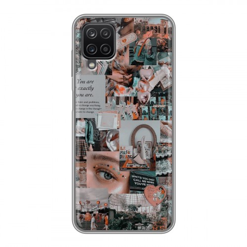 Дизайнерский силиконовый чехол для Samsung Galaxy A12 Коллаж