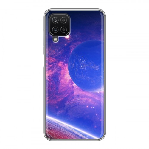 Дизайнерский силиконовый чехол для Samsung Galaxy A12 Планеты