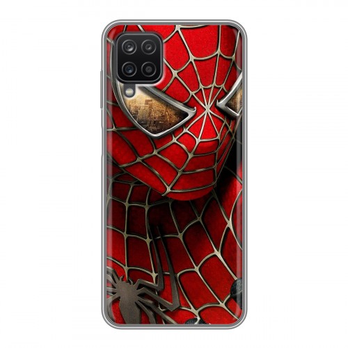 Дизайнерский силиконовый чехол для Samsung Galaxy A12 Человек-паук