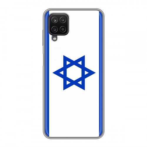 Дизайнерский силиконовый с усиленными углами чехол для Samsung Galaxy A12 Флаг Израиля