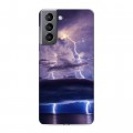 Дизайнерский пластиковый чехол для Samsung Galaxy S21 молния