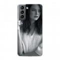 Дизайнерский пластиковый чехол для Samsung Galaxy S21 Эмма Стоун