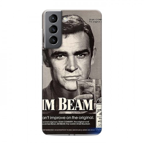 Дизайнерский пластиковый чехол для Samsung Galaxy S21 Jim Beam