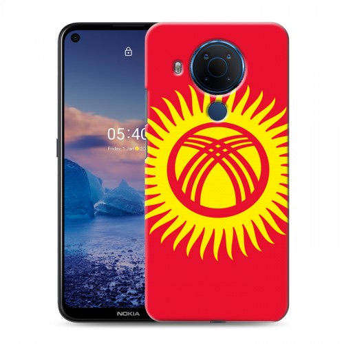 Дизайнерский силиконовый чехол для Nokia 5.4 флаг Киргизии
