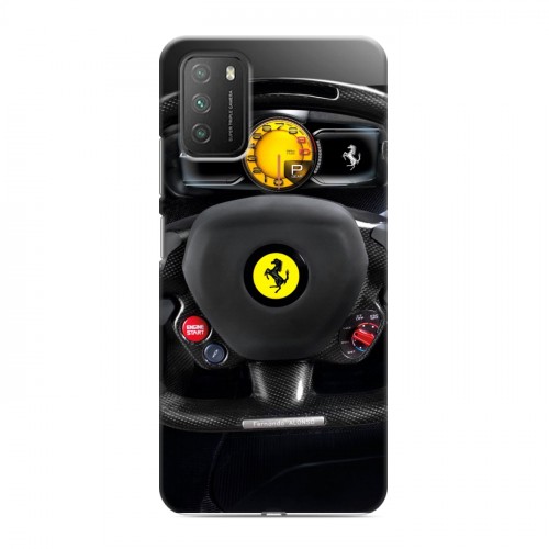 Дизайнерский пластиковый чехол для Xiaomi Poco M3 Ferrari
