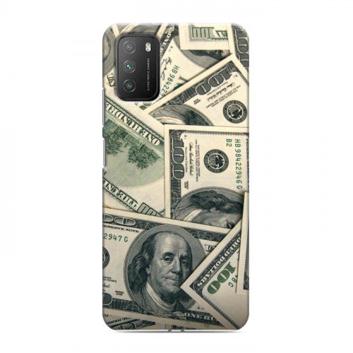 Дизайнерский пластиковый чехол для Xiaomi Poco M3 Текстуры денег