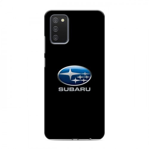 Дизайнерский силиконовый с усиленными углами чехол для Samsung Galaxy A02s Subaru