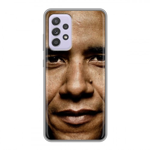 Дизайнерский пластиковый чехол для Samsung Galaxy A52 Барак Обама