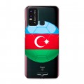 Полупрозрачный дизайнерский пластиковый чехол для BQ 6630L Magic L Флаг Азербайджана
