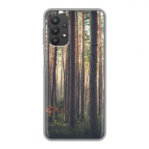 Дизайнерский силиконовый чехол для Samsung Galaxy A32 лес