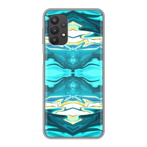 Дизайнерский силиконовый чехол для Samsung Galaxy A32 Цветные агаты