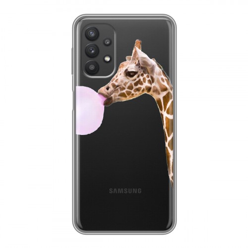 Дизайнерский силиконовый чехол для Samsung Galaxy A32 Мятные звери