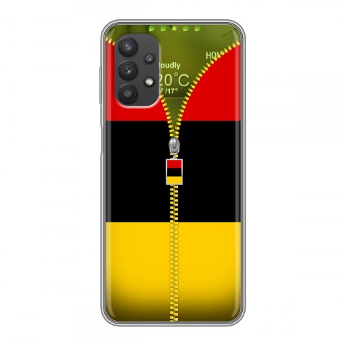 Дизайнерский силиконовый чехол для Samsung Galaxy A32 Флаг Германии