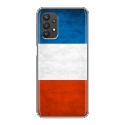 Дизайнерский силиконовый чехол для Samsung Galaxy A32 Флаг Франции
