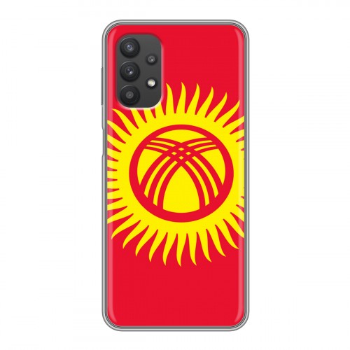 Дизайнерский силиконовый чехол для Samsung Galaxy A32 Флаг Киргизии