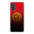 Дизайнерский силиконовый чехол для Samsung Galaxy A32 Флаг Киргизии