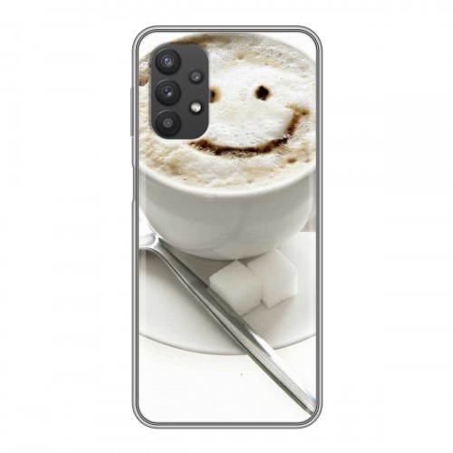 Дизайнерский силиконовый чехол для Samsung Galaxy A32 Кофе напиток
