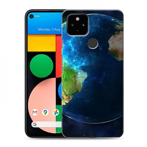 Дизайнерский силиконовый чехол для Google Pixel 4a 5G Земля