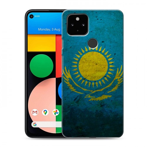 Дизайнерский силиконовый чехол для Google Pixel 4a 5G Флаг Казахстана