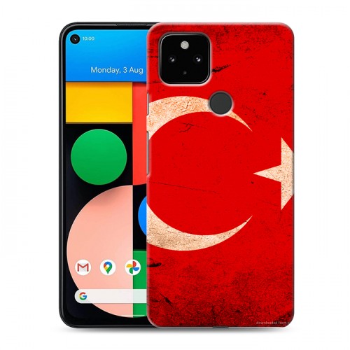 Дизайнерский пластиковый чехол для Google Pixel 4a 5G Флаг Турции