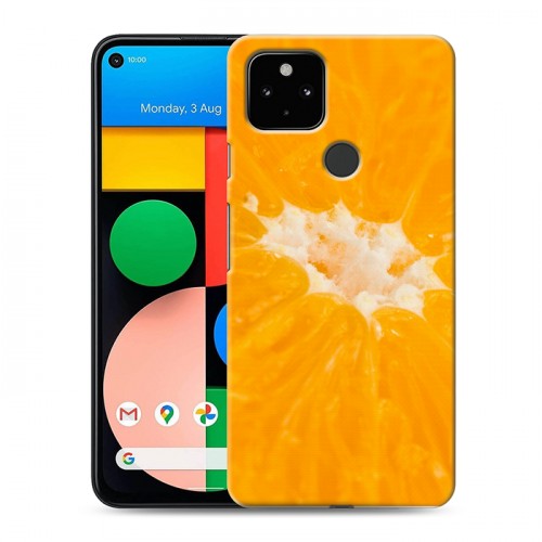 Дизайнерский пластиковый чехол для Google Pixel 4a 5G Апельсины