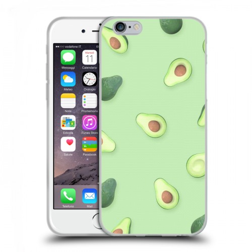 Дизайнерский пластиковый чехол для Iphone 6/6s Веселое авокадо
