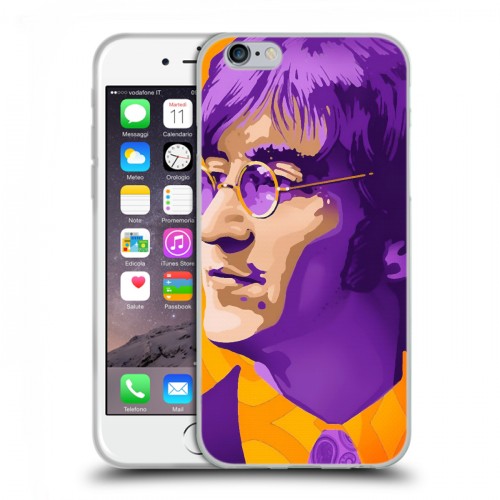 Дизайнерский пластиковый чехол для Iphone 6/6s Джон Леннон
