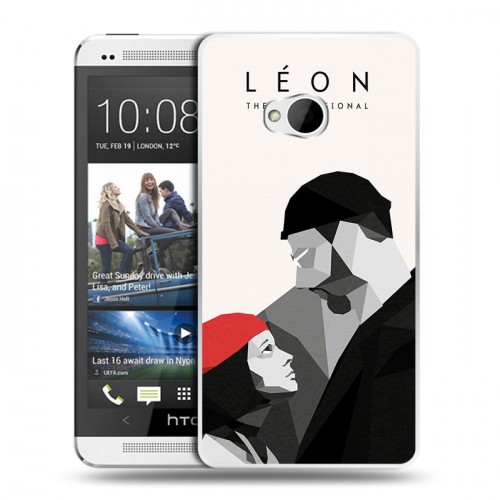 Дизайнерский пластиковый чехол для HTC One (M7) Dual SIM Leon