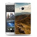 Дизайнерский пластиковый чехол для HTC One (M7) Dual SIM горы