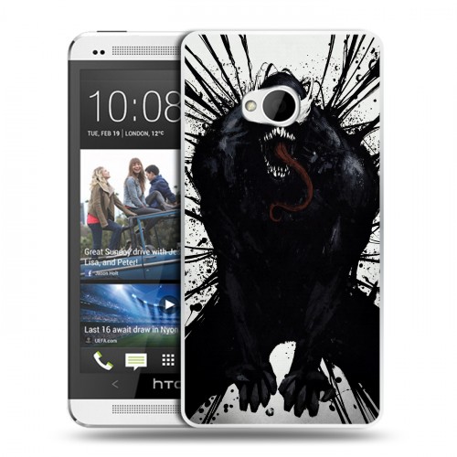 Дизайнерский пластиковый чехол для HTC One (M7) Dual SIM Веном