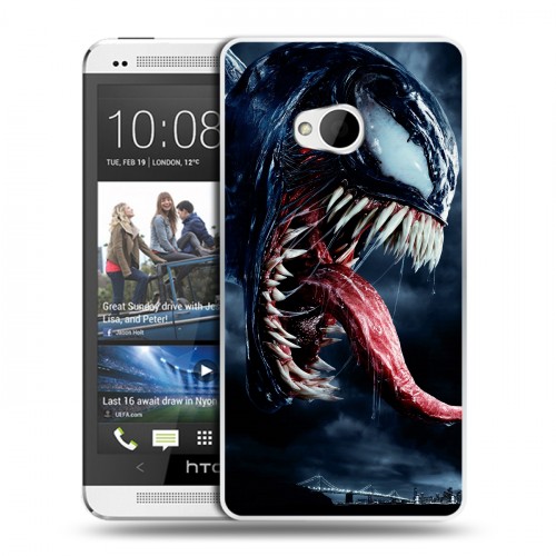 Дизайнерский пластиковый чехол для HTC One (M7) Dual SIM Веном