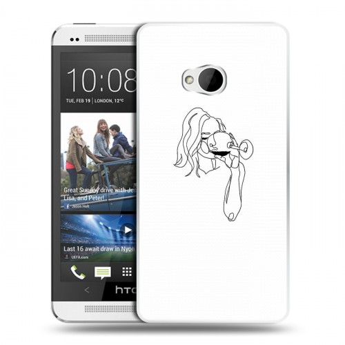 Дизайнерский пластиковый чехол для HTC One (M7) Dual SIM Истина в вине