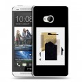 Дизайнерский пластиковый чехол для HTC One (M7) Dual SIM Стильные абстракции