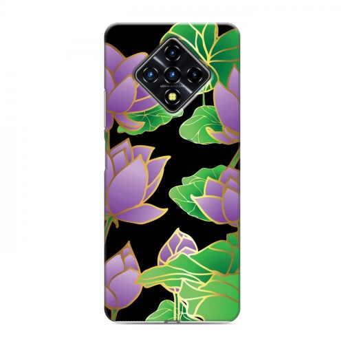 Дизайнерский силиконовый с усиленными углами чехол для Infinix Zero 8 Люксовые цветы