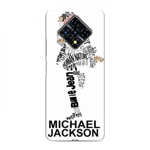 Дизайнерский силиконовый с усиленными углами чехол для Infinix Zero 8 Майкл Джексон