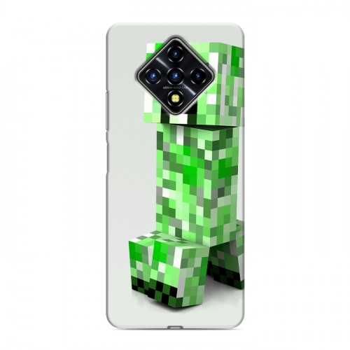 Дизайнерский силиконовый с усиленными углами чехол для Infinix Zero 8 Minecraft