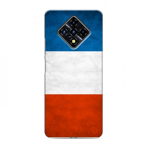 Дизайнерский силиконовый с усиленными углами чехол для Infinix Zero 8 Флаг Франции