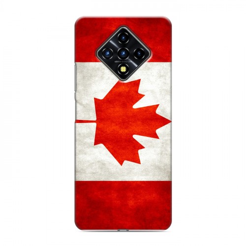 Дизайнерский силиконовый с усиленными углами чехол для Infinix Zero 8 Флаг Канады